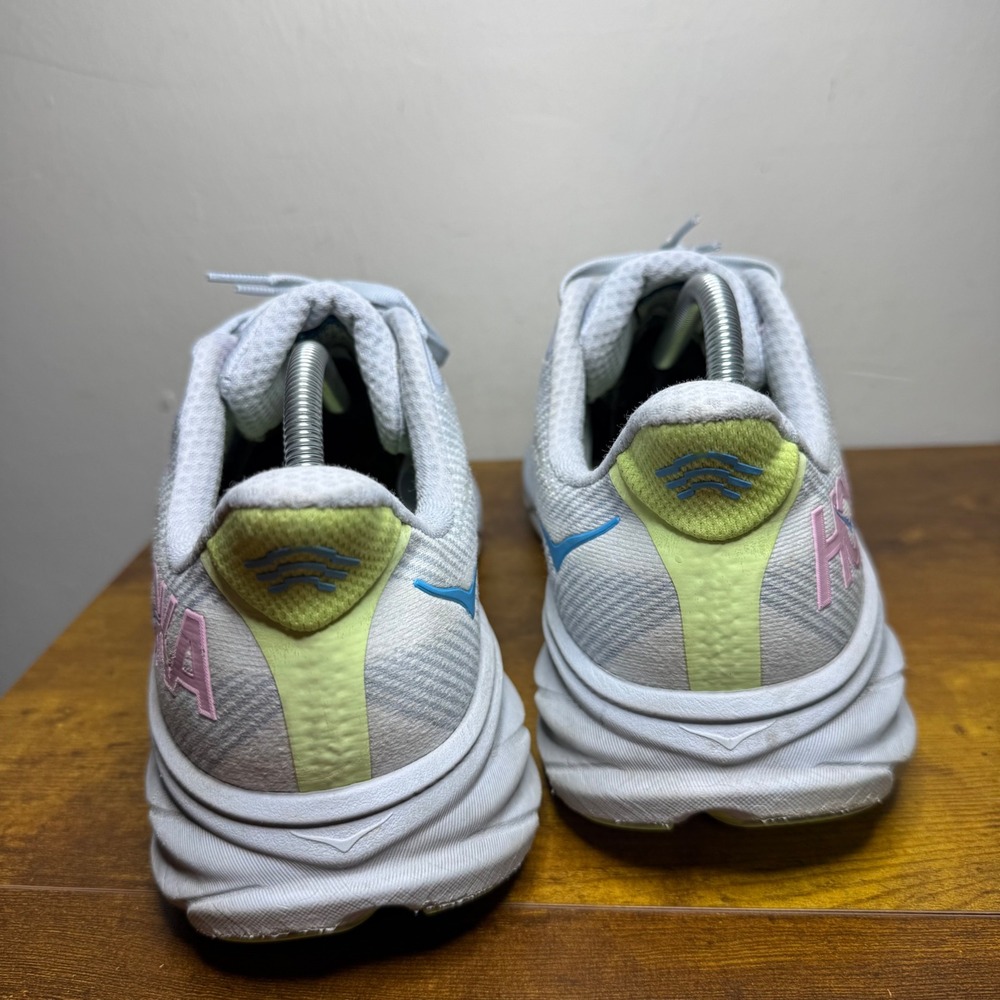 Hoka Clifton 9 Running Shoes Womens Size 11 D Wide Blue Grey 1132211 GLLS - Picture 4 of 6